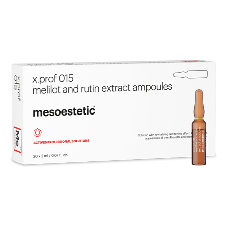 MESOESTETIC x.prof 015 melilot and rutin extract | 20 ampoules de 2ml