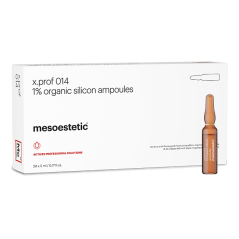 MESOESTETIC x.prof 014 organic silicon 1% : Soin Raffermissant et Anti-Âge pour une Peau Jeune et Élastique | 20 ampoules de 5ml