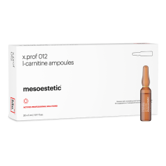 MESOESTETIC x.prof 012 L-carnitine : Solution de Mésothérapie pour la Réduction des Graisses Localisées | 20 ampoules de 5ml