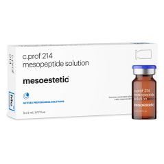 MESOESTETIC c.prof 214 Mesopeptide Solution : Peptides biomimetiques | 5 flacons de 5ml