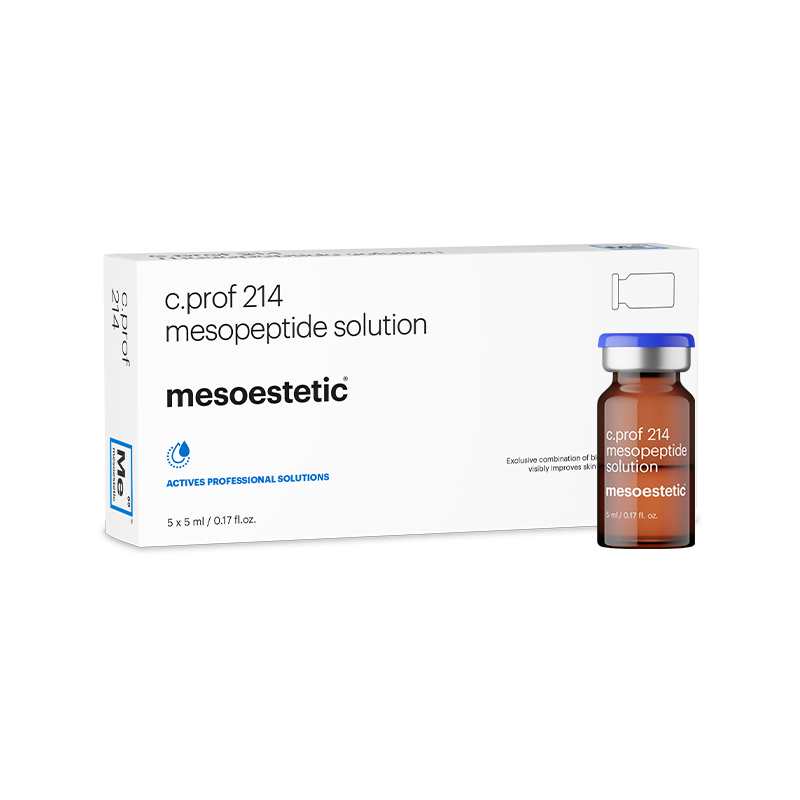 MESOESTETIC c.prof 214 Mesopeptide Solution : Peptides biomimetiques | 5 flacons de 5ml