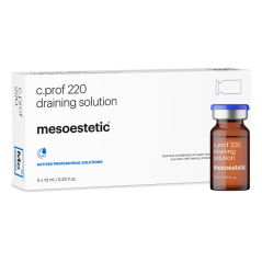 MESOESTETIC c.prof 220 draining solution : traitement Drainant et Détoxifiant pour Réduction des Gonflements | 5 flacons de 10ml