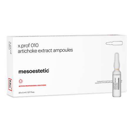 MESOESTETIC x.prof 010 artichoke extract : Solution Détoxifiante et Drainante pour Cellulite et Rétention d'Eau | 20 ampoules de